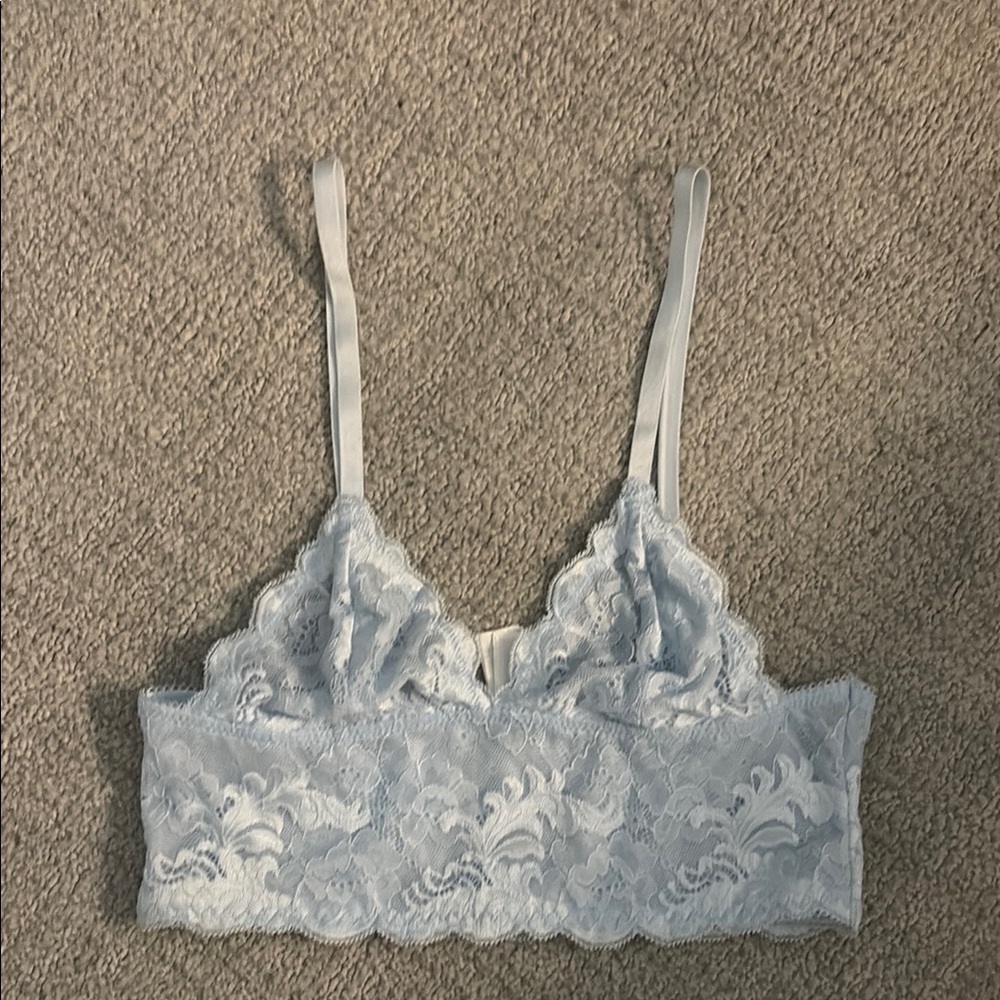 WORN ONCE Forever 21 Blue Lace Top